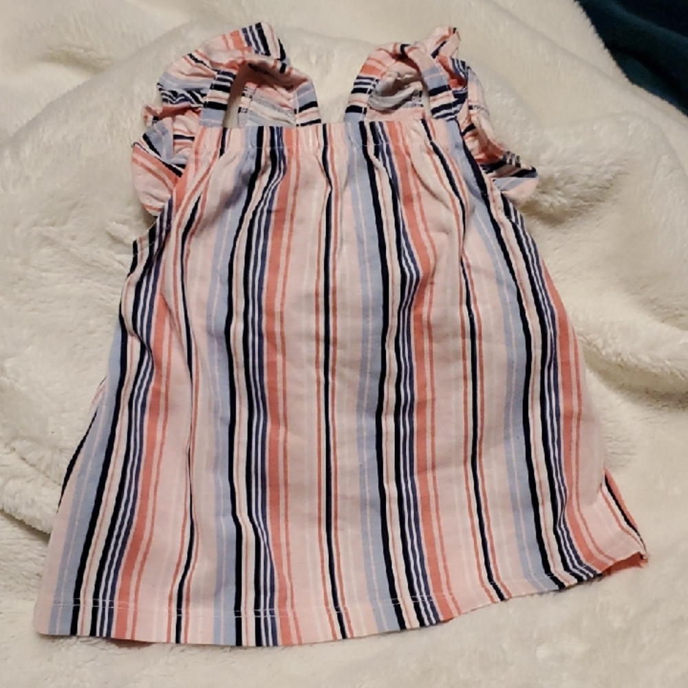 Carter's Pink and Blue Striped Top